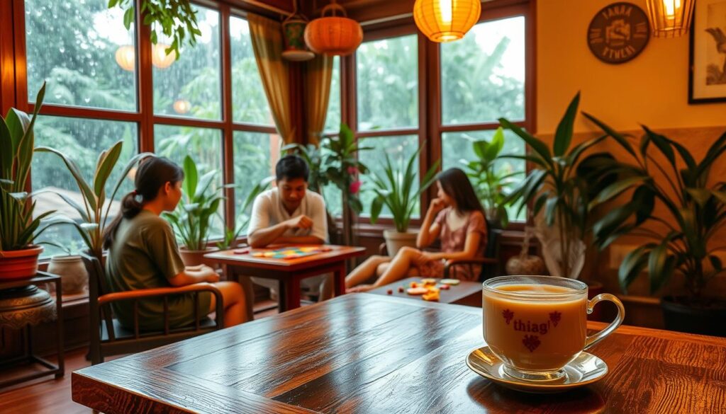 Indoor-Aktivitäten in Thailand während der Regenzeit Indoor-Aktivitäten in Thailand während der Regenzeit