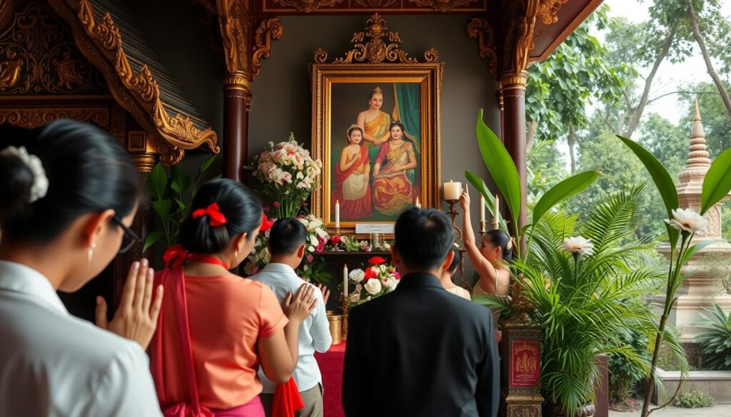 Thailändische Königsfamilie Respekt