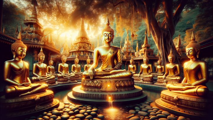 Die spirituelle Bedeutung der goldenen Buddha-Statuen