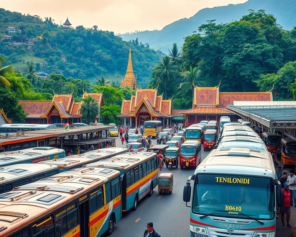 Beliebte Busverbindungen Thailand