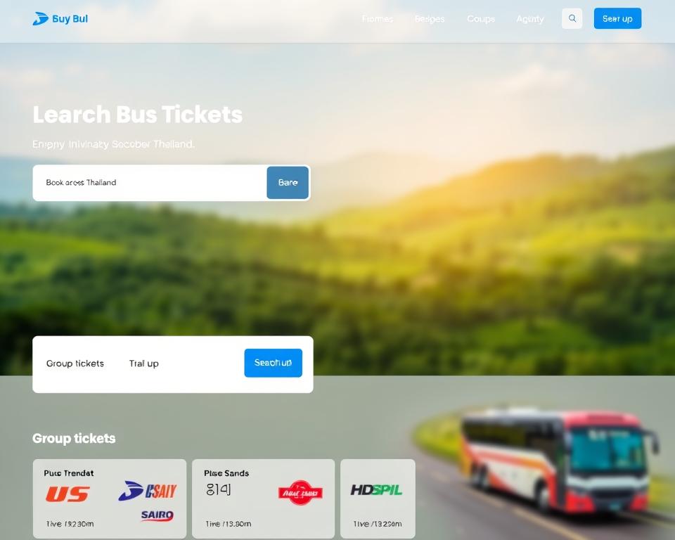 Bustickets Thailand online Buchung