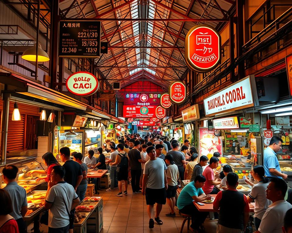 Hawker Center Besuchszeiten Singapur