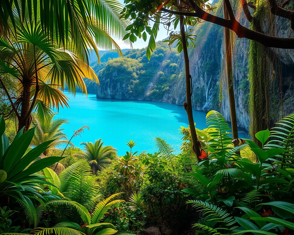 Hong Island tropische Vegetation und Tierwelt