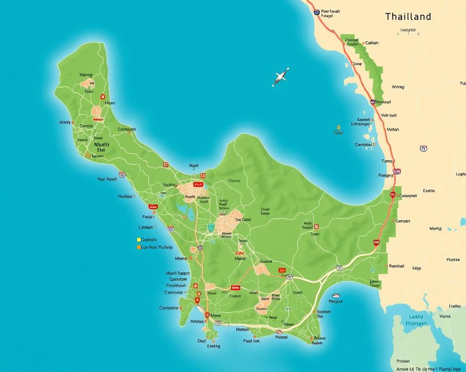 Lage Hua Hin Landkarte Lage Hua Hin Landkarte