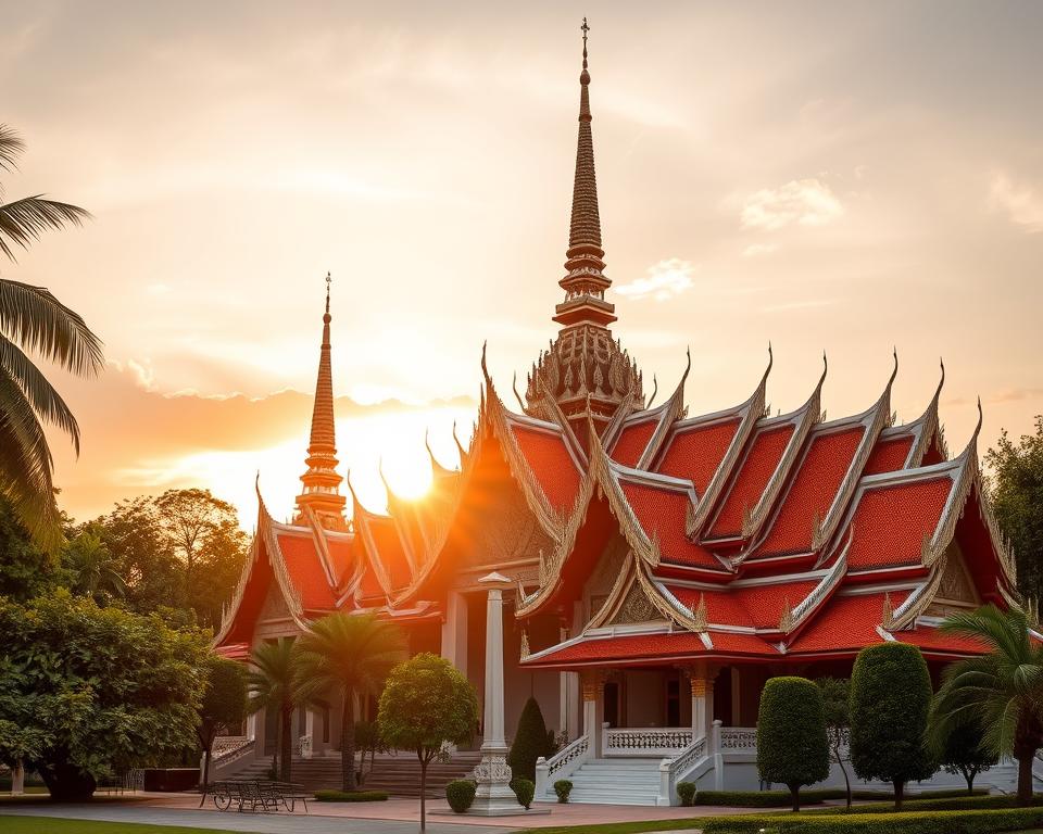 Tempelarchitektur Thailand Wat Paknam Tempelarchitektur Thailand Wat Paknam