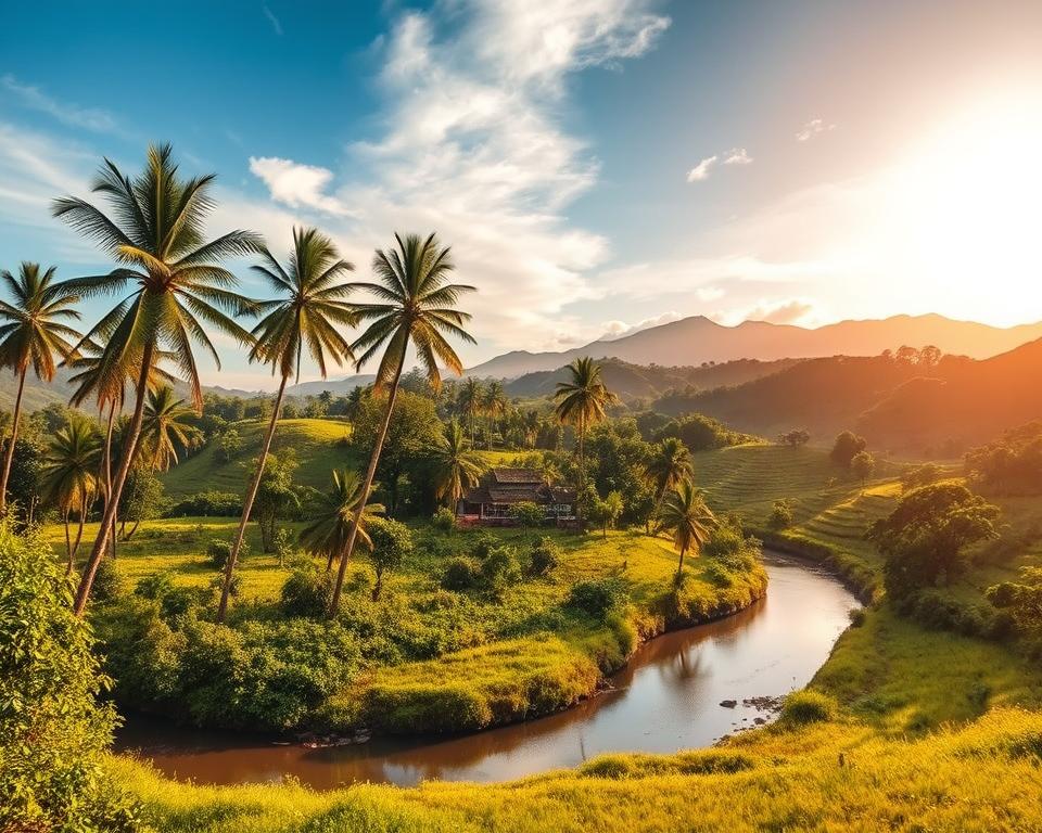 Thailand Reiseziele August Landschaftsaufnahme Thailand Reiseziele August Landschaftsaufnahme