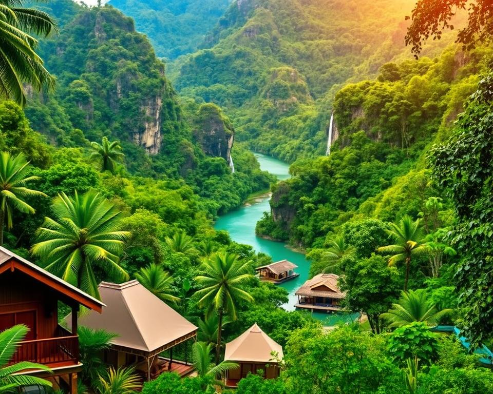 Unterkunftsoptionen im Khao Sok Nationalpark