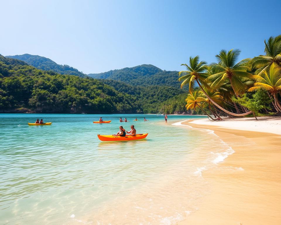 Wassersport an der Lonely Beach