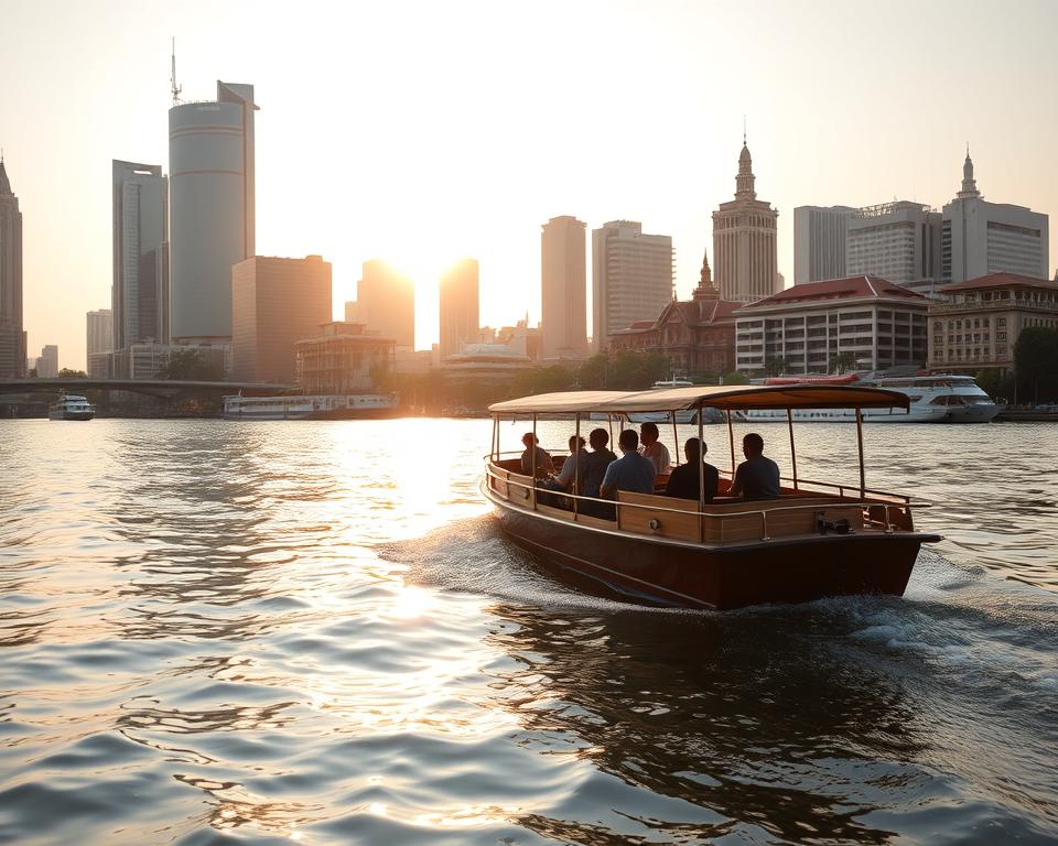 Wassertaxi auf dem Chao Phraya
