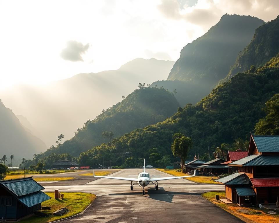 Flughafen Mae Hong Son Reise
