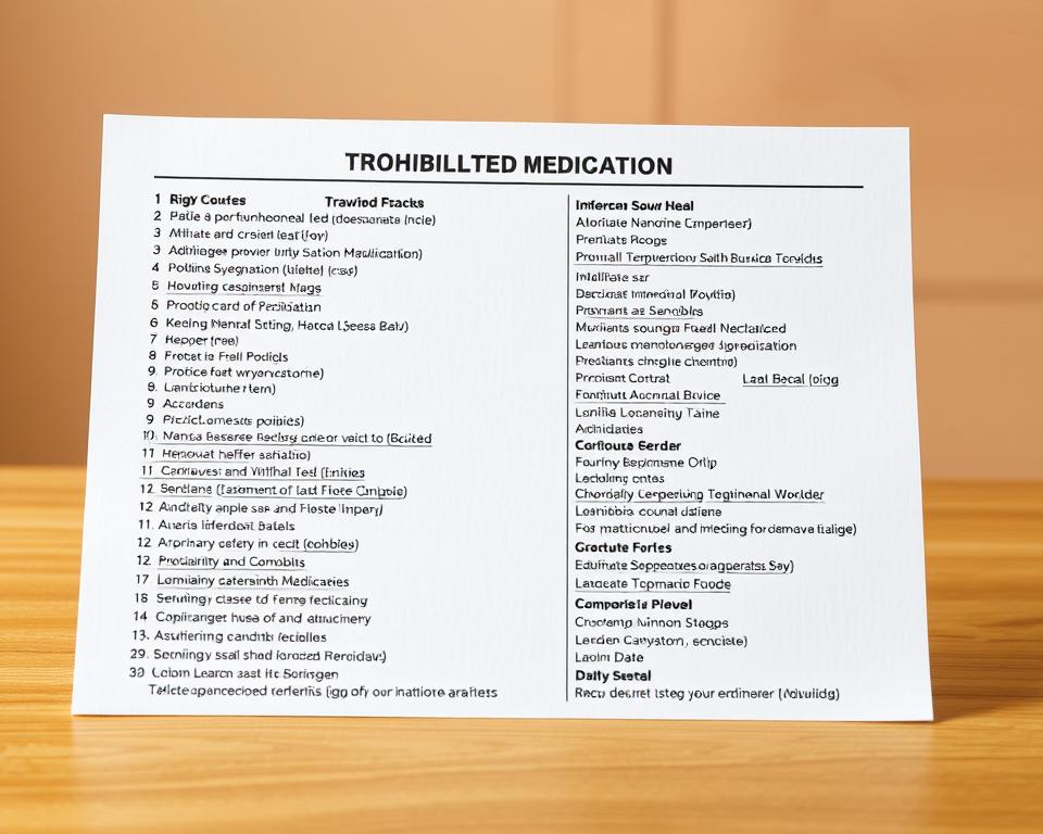 Liste verbotener Medikamente in Thailand