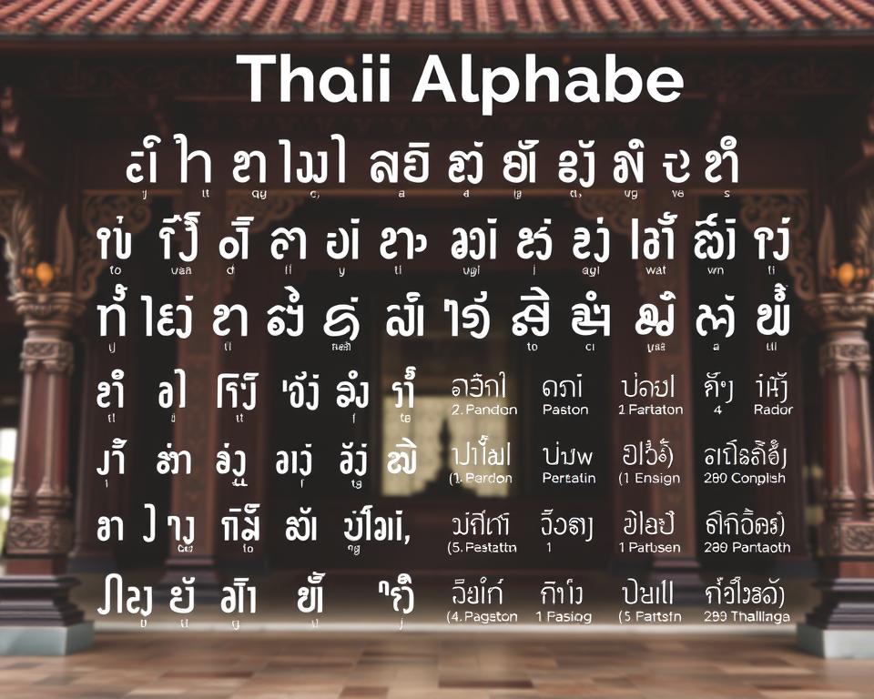 Thailändisches Alphabet Überblick Thailändisches Alphabet Überblick