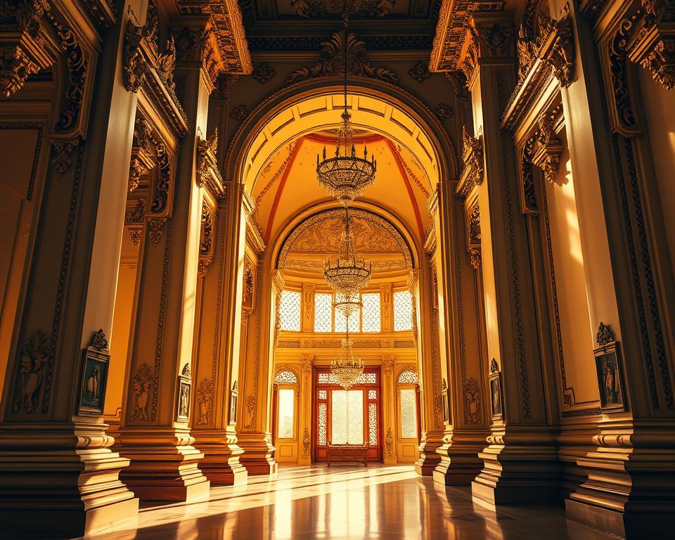 Architektonische Details des Palastes