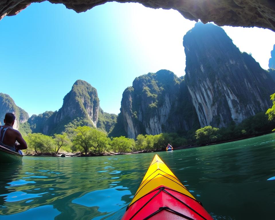 Kajaktour Phang Nga Bucht Höhlen