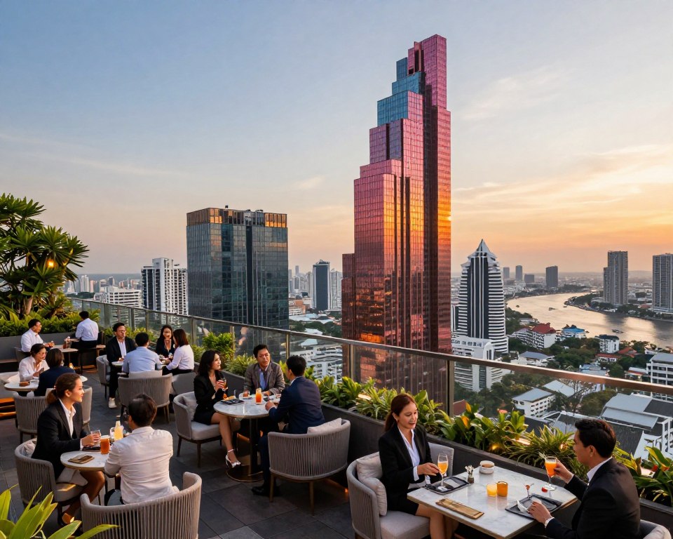 Mahanakhon Skybar Fotografie Aussicht