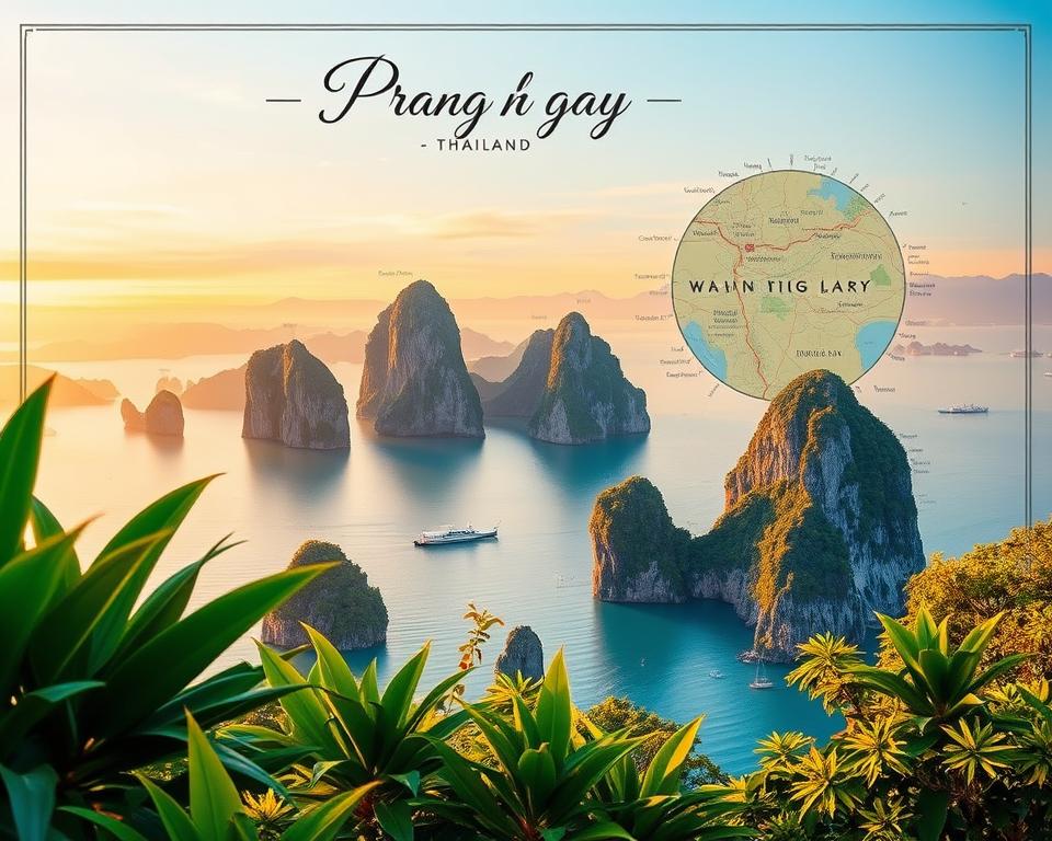 Phang Nga Bucht Karte