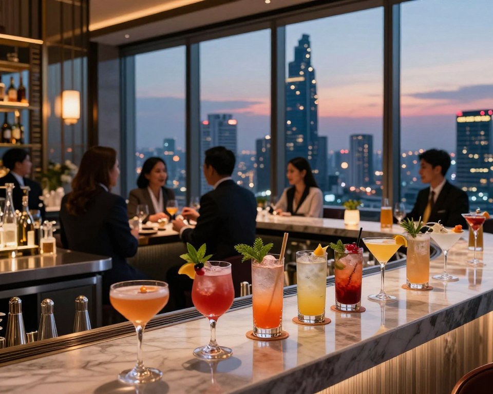 Signature Cocktails Mahanakhon Skybar
